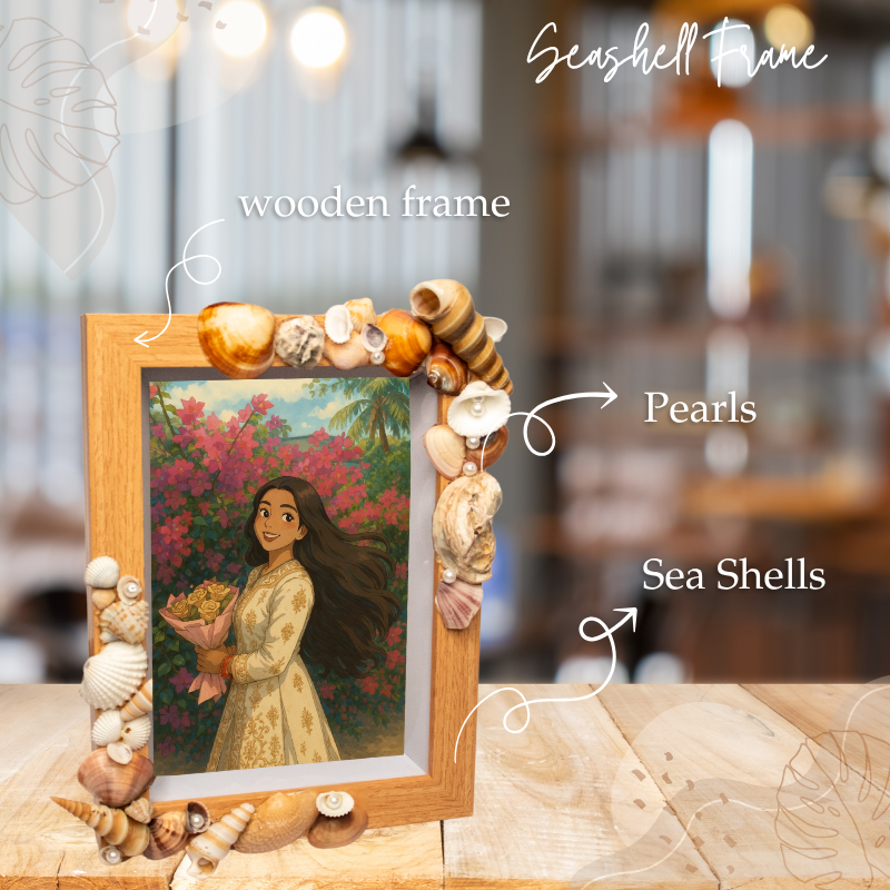 Sea Shell Wooden Photo Frame