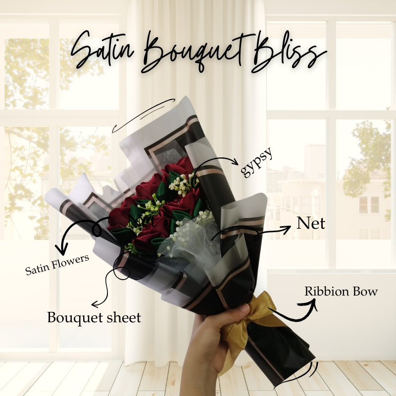 Luxury Satin Bouquet Paper Bliss - Image 3