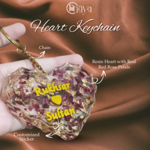 Customizable Heart Keychain