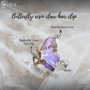 Butterfly Resin Claw Hair Clip